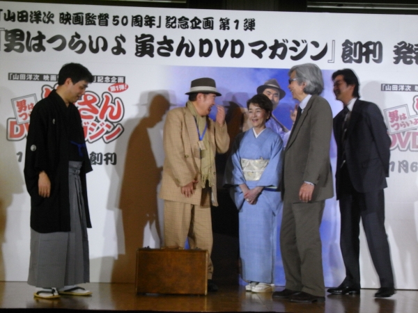 ということで、週刊長野の寅さんも飛び入り参加。山田監督も興味津々、オファーもあるかも