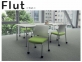 ライオン事務器、ポップな印象で軽快感のあるミーティング用チェア「Flut」新発売