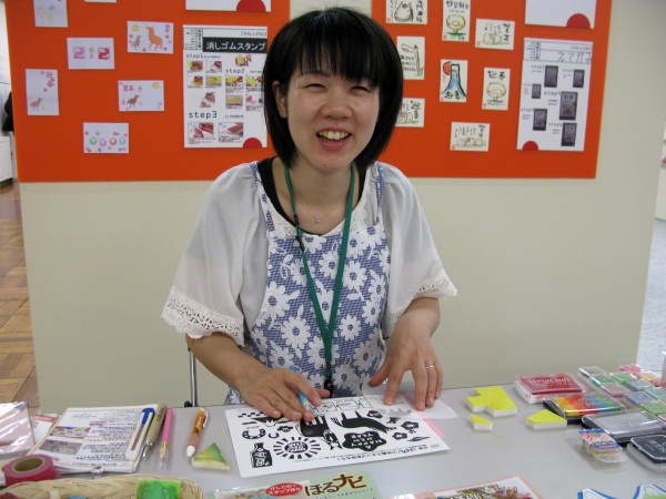 「ほるナビ」を使った、けしごむスタンプの作り方　実演中！　　シード