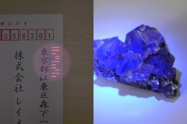 UVライトで身近な光るものを探すことができます