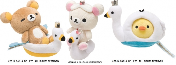 『吉祥寺 4 周年記念 ア ニバーサリーぬいぐるみ』全 3 種/各 1,500 円（税抜）「リラックマストア吉祥寺店」