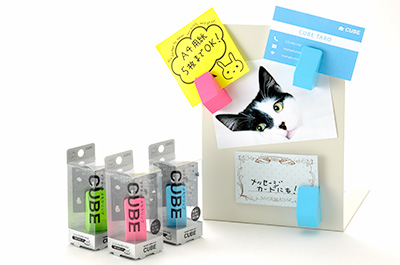 ＳＰツールコンテスト大賞　マグネットメモクリップ「キューブ」オート