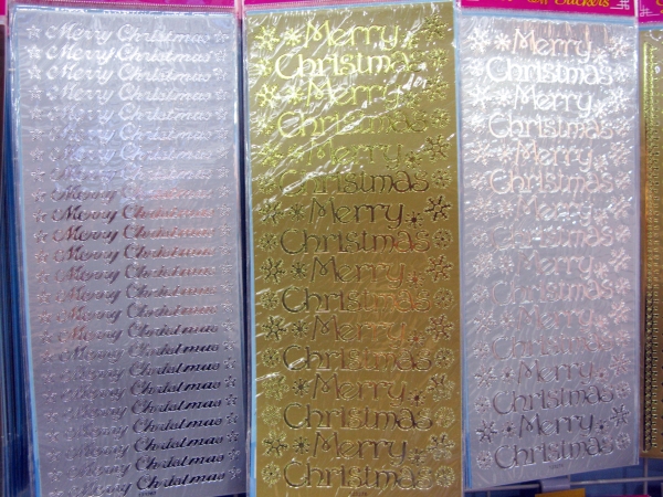 ガラス、プラスチック、金属、カード、木製品に貼ってデコレーション「ピールオフステッカー」　アルテ