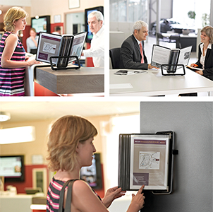 デザイン部門 デスク／壁掛け用ディスプレイ・システム「VEO - Desk unit」TARIFOLD SAS