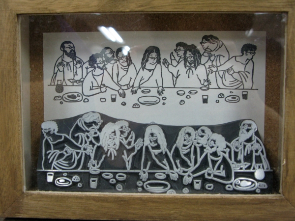 著作権問題！？が、気になる「最後の晩餐」けしごむハンコ・粘土雑貨リグーシェカ