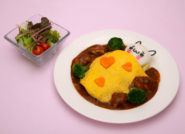 にゃんこがおひるねオムライス \1,390  (C)igarashi yuri／LINE