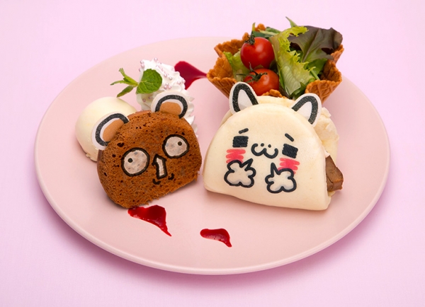 にゃんことくまのいちゃいちゃプレート \1,490   (C)igarashi yuri／LINE