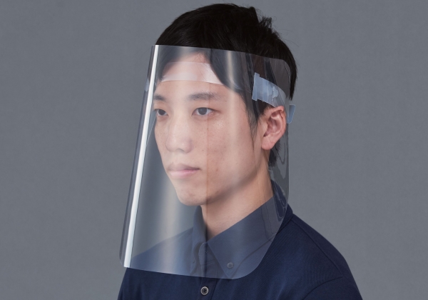 「フェイスシールド」顔全体をしっかり覆いつつ軽量化を実現　1,350円（税抜）2020年12月9日(水)発売