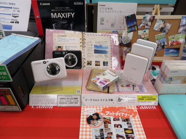 トラベルノート、育児日記、ライフログを手軽に！撮影・シール紙にプリント！インスタントカメラプリンター「iNSPiC」キヤノンMJ