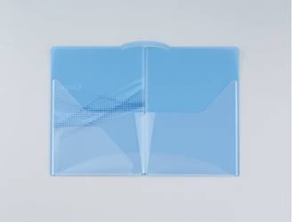 出し入れラクラク見開きワイドポケット