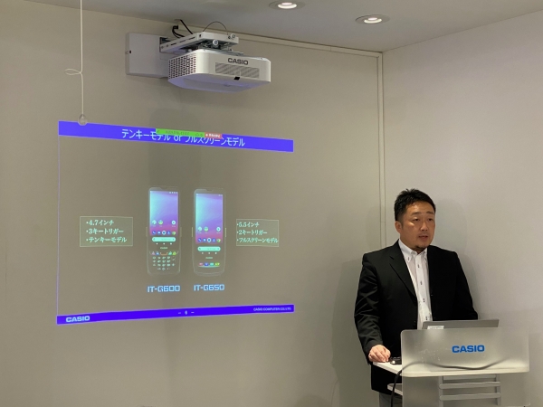 中嶋氏は新製品の開発について「業務端末の利用用途の幅を広げていく」と話す。