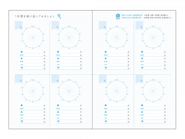 【お金の記録帳】年間まとめページ