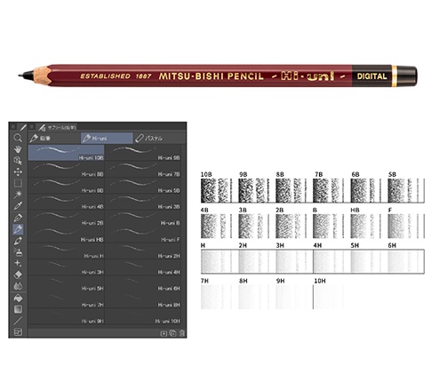 鉛筆特有の温かみのあるデジタルペン