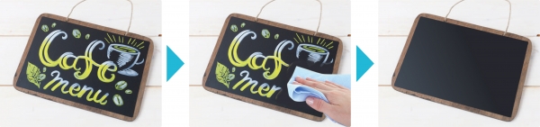 非吸収面では水拭きで消せる