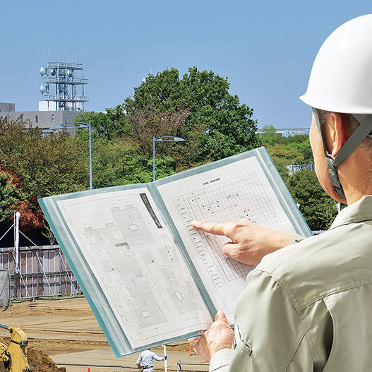 ・屋外での作業で