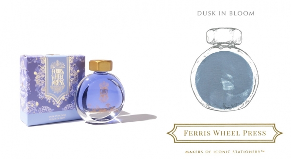 ＜DUSK IN BLOOM （ダスク・イン・ブルーム）＞ 夕方から夜に変わる瞬間を表現したスモーキーでバランスの取れたスレートブルー（くすんだ青色）。