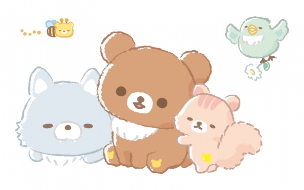 ＜チャイロイコグマのお友達＞