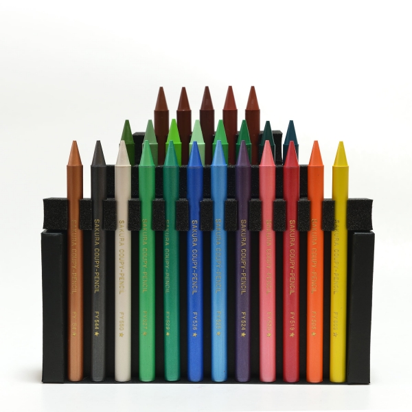 ■4つのユニット　それぞれ25色(3段)で分かれる