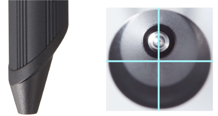 ■超極細の書きやすさにこだわり、見た目も新しい、アシンメトリーな　ポイントノーズ  形状  商標登録済み