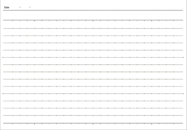  普通横罫（A罫）7mm