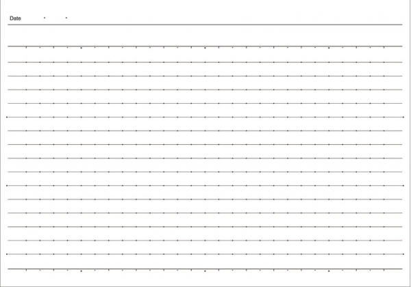 中横罫（B罫）6mm