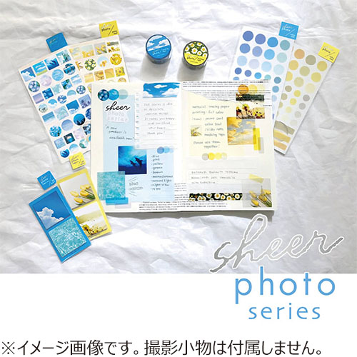 4.マインドウェイブ　シアーフォトポイントシール ブルー　275円