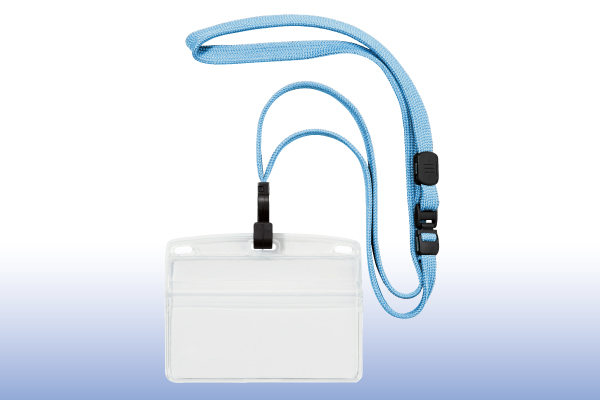 名札ケースの紛失を防ぐフック式。 フレッシュなカラーでモチベーションUP!