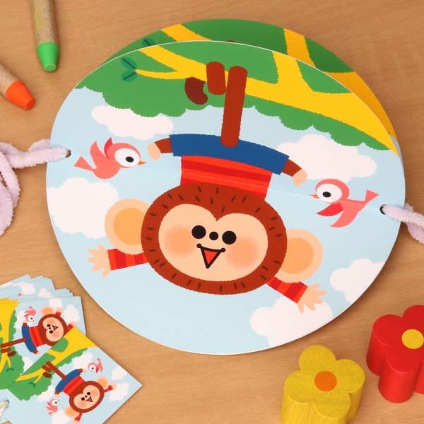 くるくるアニメ（ゆらゆらおさる）