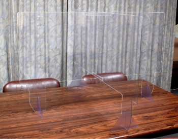 飛沫対策十字アクリルパーテーション