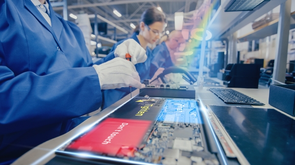 工場での製造工程やピッキングシステムでの投映により、ミスの軽減や作業効率の向上をサポートします。マシンビジョンシステムへの光源として組み込むことで、現場における労働力不足を解決する自動化の推進に貢献します。