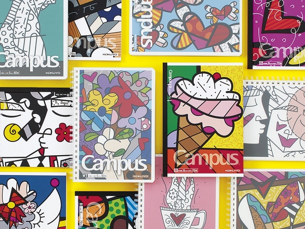 ROMERO BRITTO キャンパスノート、ソフトリングノート