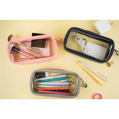 5. セキセイ ラポルタ ペンポーチ クリアクリア 1,100円