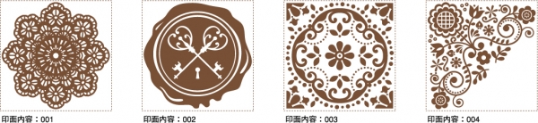 シヤチハタ クラフトはんこ 洋柄　印面サイズ：30mm・30mm