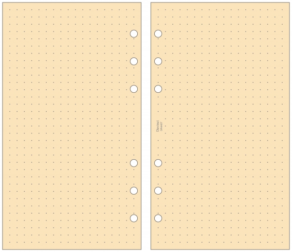 【竹紙ドット方眼ノート （5.0mm罫）】