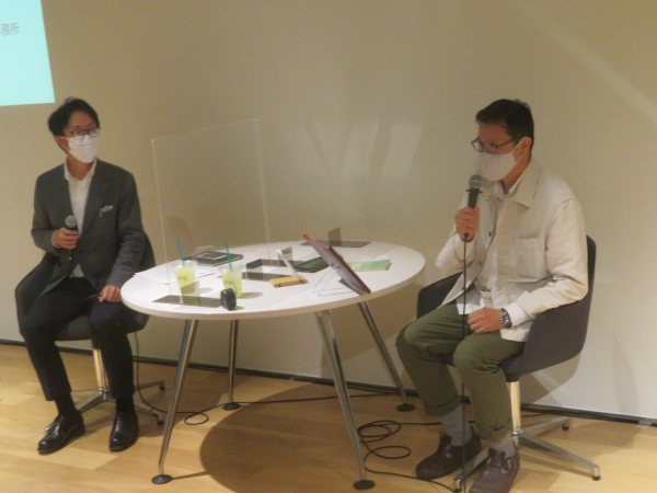 G.Itoya 10階で対談した藤木篤志店長(左)と土橋正さん