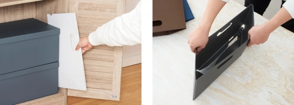 ・使わないときは薄く折り畳んで保管