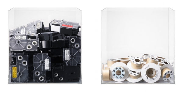 廃棄時のネームランドのごみ（左）と Lateco のごみ