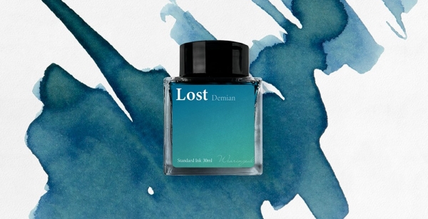 ヘルマン・ヘッセの『デミアン』にインスパイアされた黄色がかかったブルーインク「Lost」
