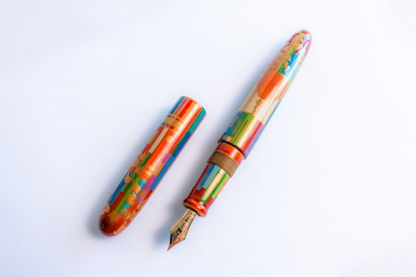 ＜【限定2本】銀座 蔦屋書店・中屋万年筆 限定万年筆「本棚に蔦の葉」＞