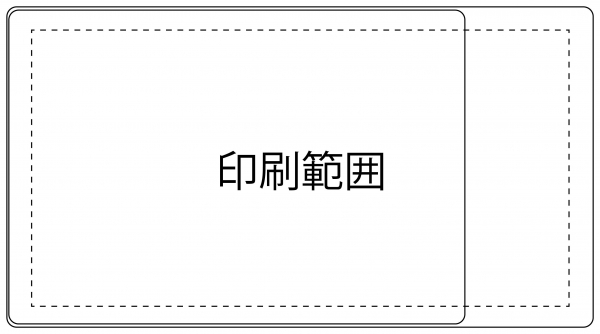 CALENDAR + DESKMAT　＜印刷範囲＞　最大：380・190mm