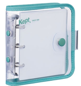 Kept ミニバインダートレカサイズ　1,300円（税込1,430円）フィヨルドグリーン