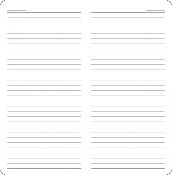 横罫ノート（5.0mm罫）