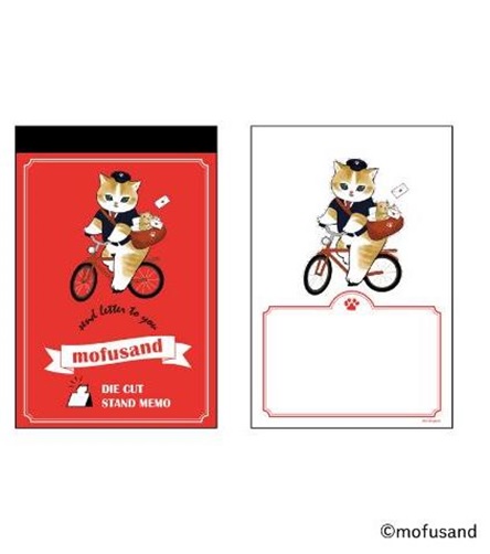 ■ダイカットメモ　(3)配達にゃん