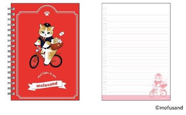 ■B6リングノート　(5)配達にゃん