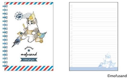 ■B6リングノート　(6)お手紙にゃん