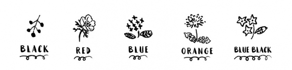 ■ワンポイントが付いた軸デザイン