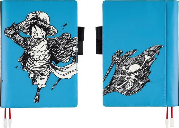 ●手帳カバー・カズンサイズ（A5） 「ONE PIECE magazine/麦わらのルフィ BLUE」：5,170円