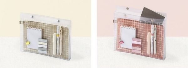 ツールペンケース＜ピープ＞（A5フラットタイプ）　使用イメージ