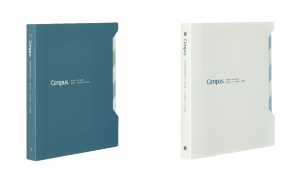 （左から）ミドルタイプ（最大収容枚数100枚）　紺、白