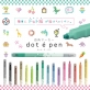 サンスター文具、ポンっと押して楽しい！簡単にドット絵が描ける四角マーカー 『dot e pen(ドット・エ・ペン)』発売